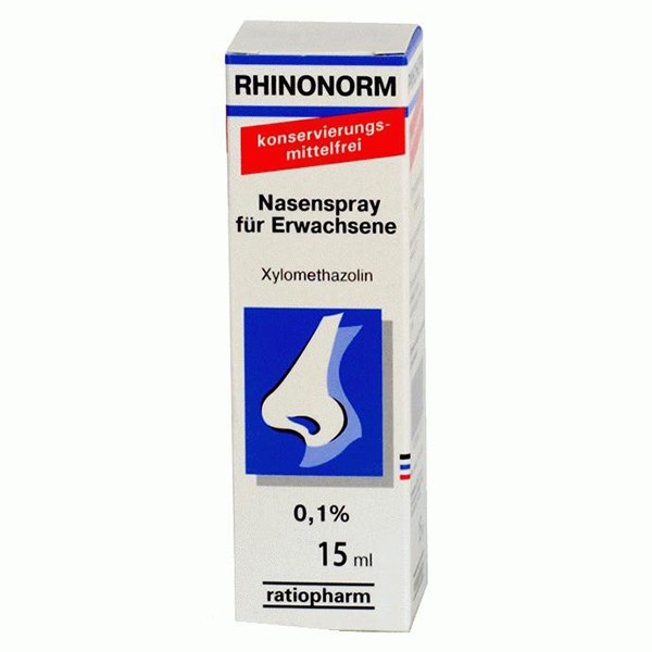 Ринонорм спрей для носа при простуде (взрослый) 0.1%, 0.5 oz/ 15 ml