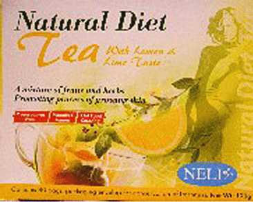 Натуральный диетичнский чай NELI со вкусом лимона, 80 пакетиков
