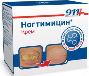 911 «Ногтимицин» Крем косметический для ногтей, 30ml